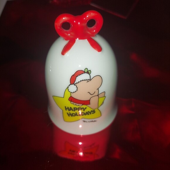 ZIGGY Christmas Bell Ornament Santa Happy Holidays Vintage - Picture 1 of 9